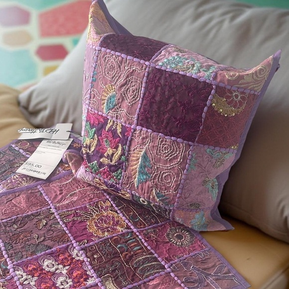 hd buttercup Other - Handmade HD Buttercup Colorful Purple Patchwork Pillow Cover 16x16